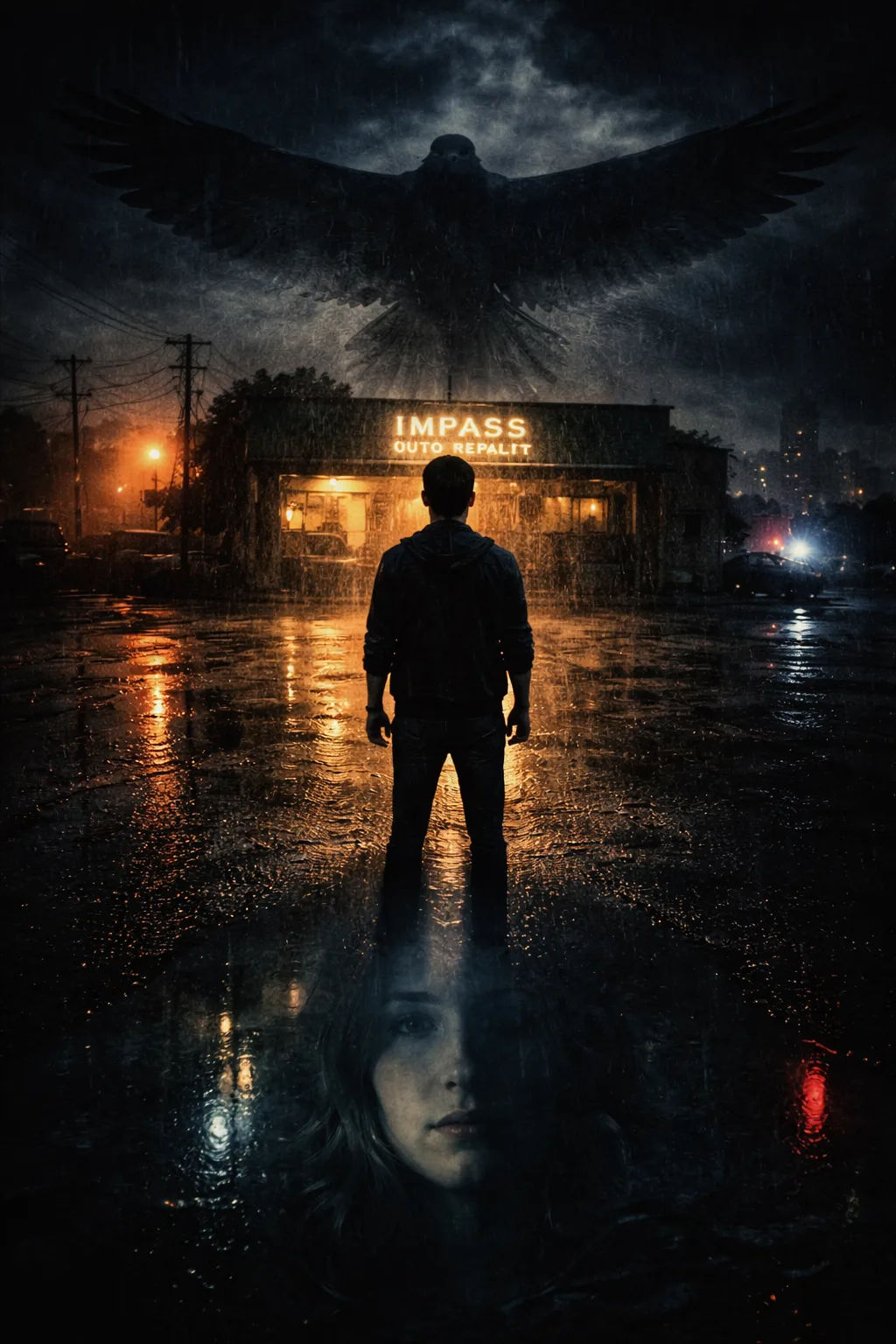 IMPASS — Jack at the auto shop in the rain
